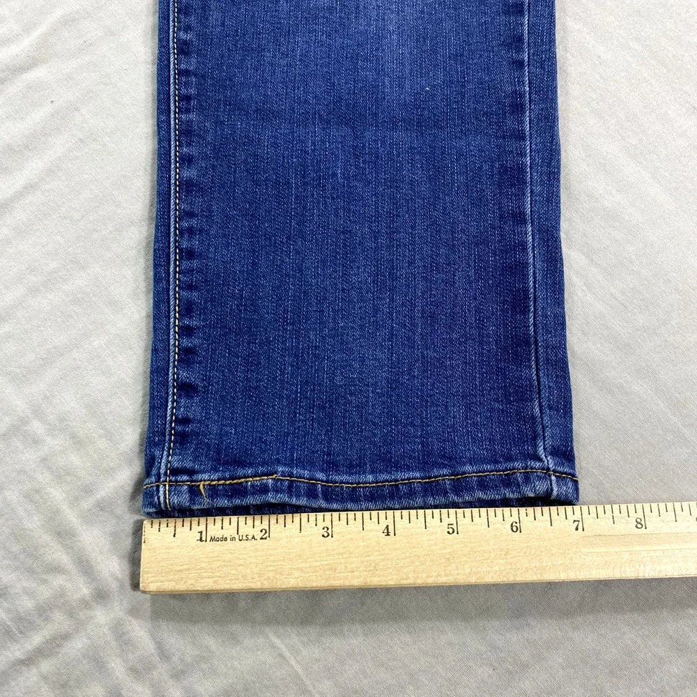 Levis‎ Boyfriend Jeans Womens 36x25 Blue Denim Mid Rise Casual Comfort Stretch ^